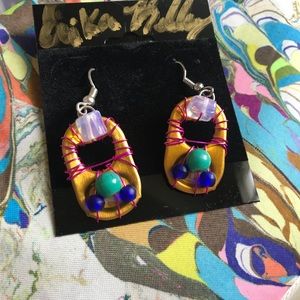 Monster Bottle Top Earrings Recycled Upcycled!